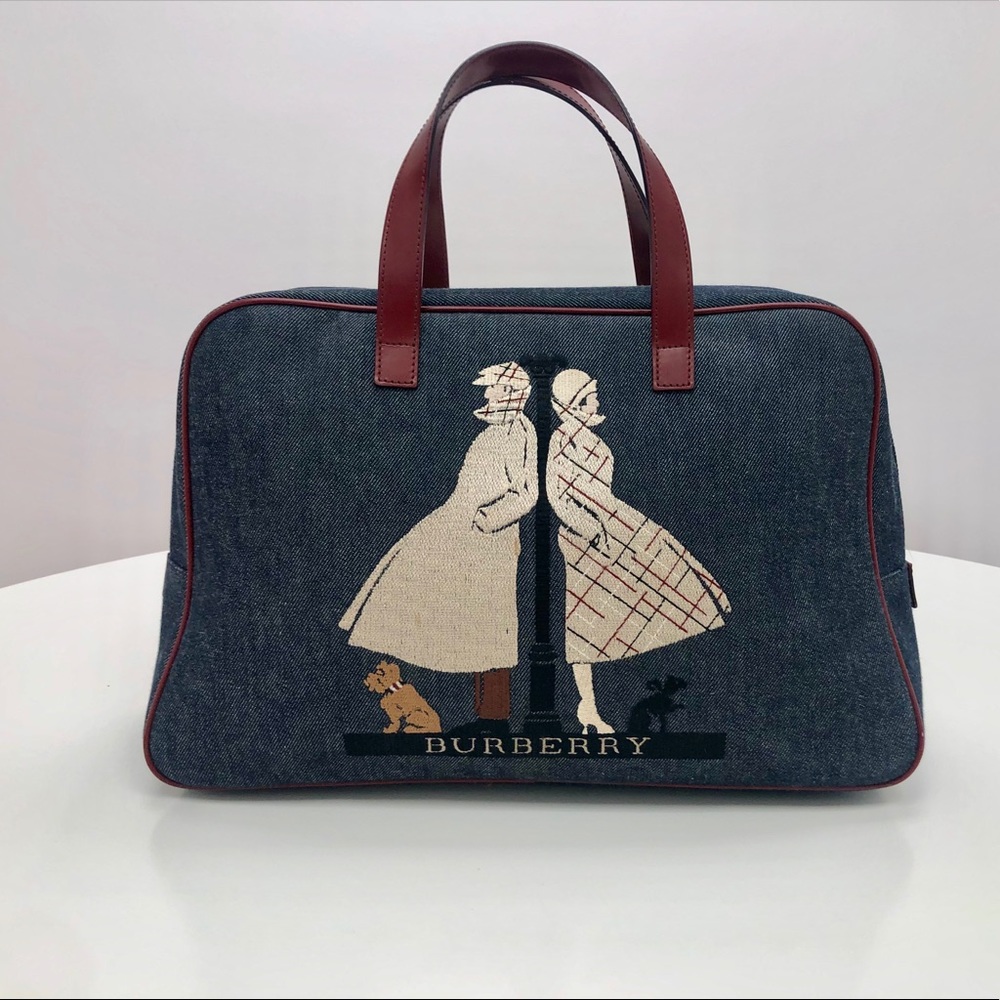 Authentic Burberry Denim Tote Bag